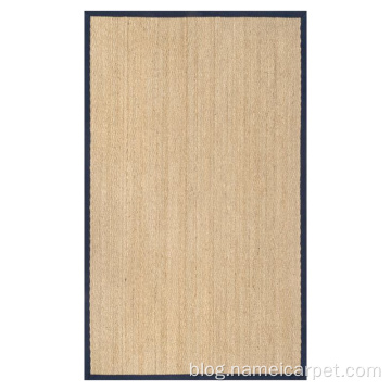 Natural fiber woven rug seagrass rugs floor mats